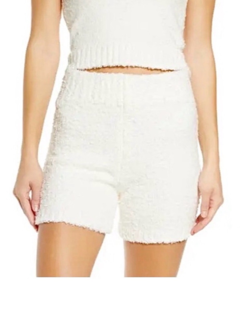 SKIMS Cozy Fleece Knit High Waisted Shorts L / XL
